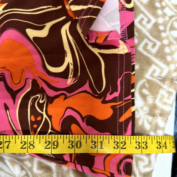 No Boundaries Floral Bell Bottom Leggings Sz Xl - Picture 7 of 7